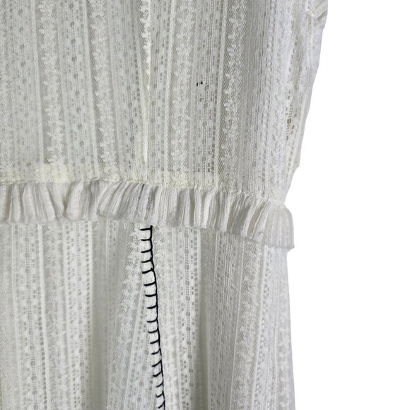 Soft Surroundings Villette Lace Handkerchief Midi White Boho Dress, M, NWOT - Picture 10 of 11